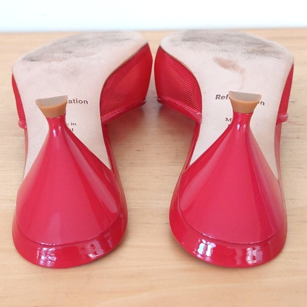 Reformation Red Mesh Sandals - Picture 14 of 15